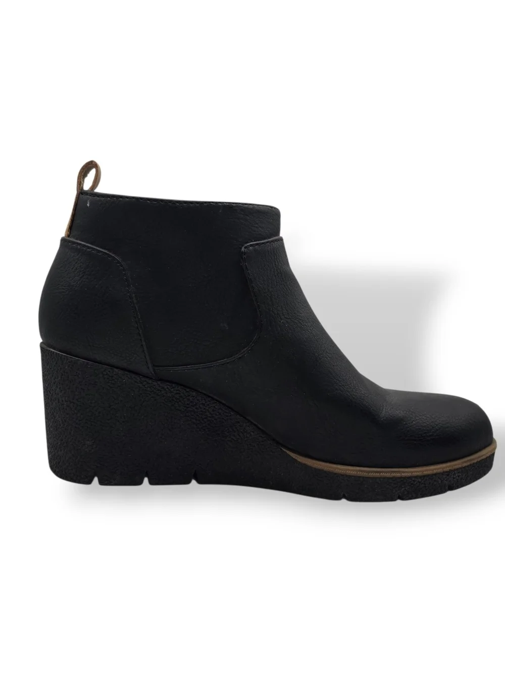 Dr. Scholl's Women's Bianca Black Wedge Ankle Booties, Womens 6